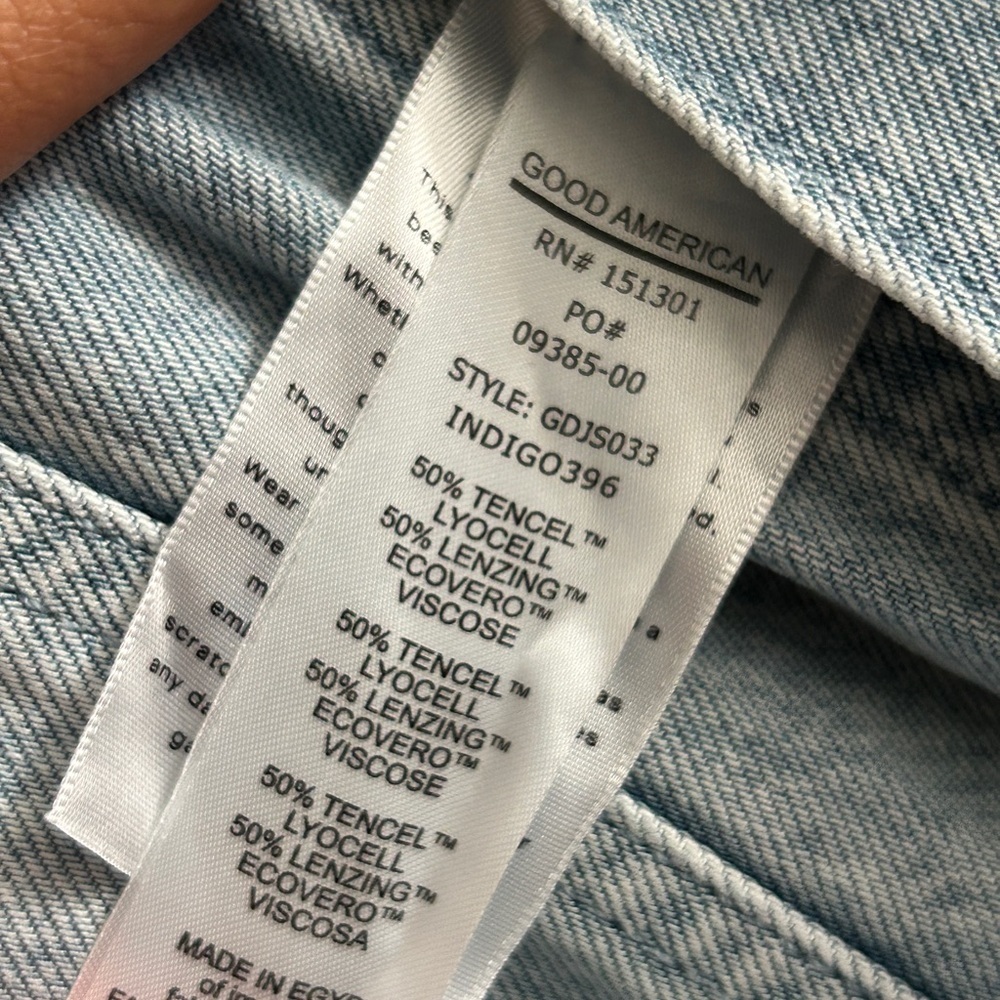 Good American Light Blue Denim Romper Jumpsuit - Picture 10 of 10